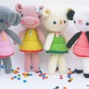 pdf girlgang amigurumi crochet pattern-luulla