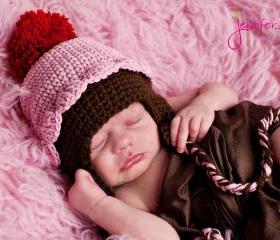pdf pink cupcake crochet hat pattern-luulla