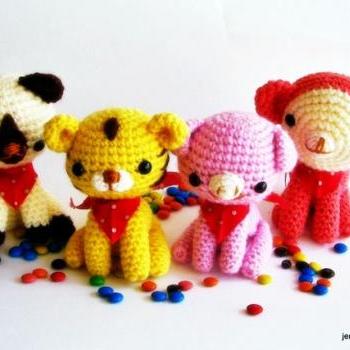 pdf animal friend amigurumi crochet pattern-luulla