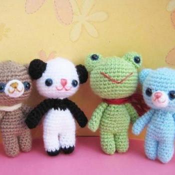 pdf brownie and his friens amigurumi crochet pattern-luulla